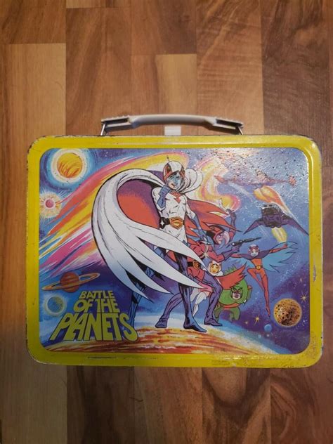 battle of the planets metal lunch box|Vintage 1979 Battle Of The Planets Metal Lunchbox & Thermos.